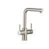 Robinet d'eau bouillante 3N1 acier brossé brushed steel